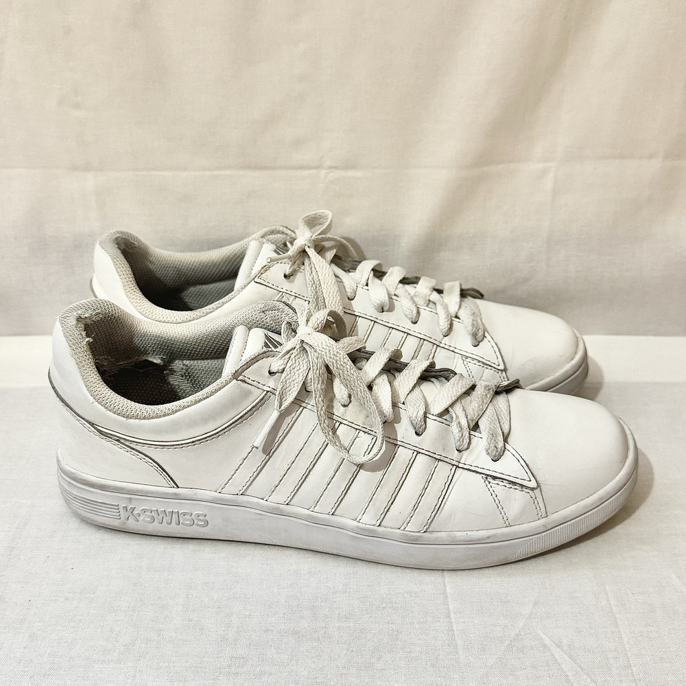 K-Swiss White Mens Sneakers Tennis Shoes Size 10